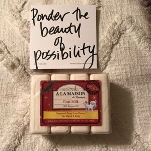 French Milled Goat Milk & Coconut Oil Hand & Body Soap set of four